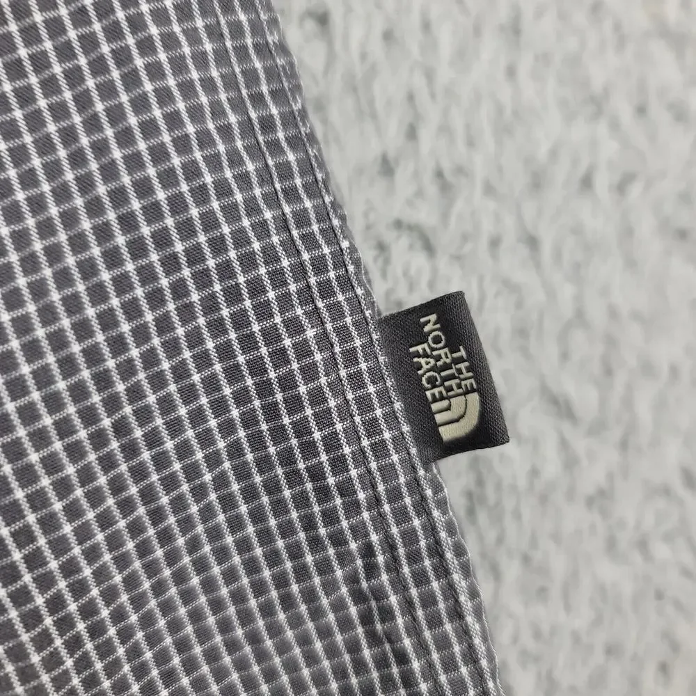The‎ North Face Shirt Mens XXL Gray Check Plaid Outdoors Camp Gorpcore Pocket